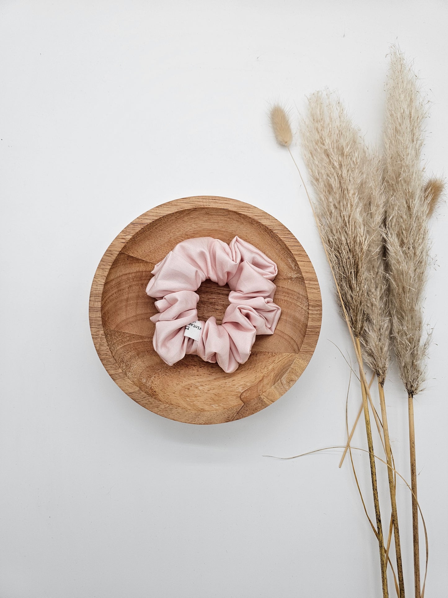 Edles Scrunchie Satin rosa