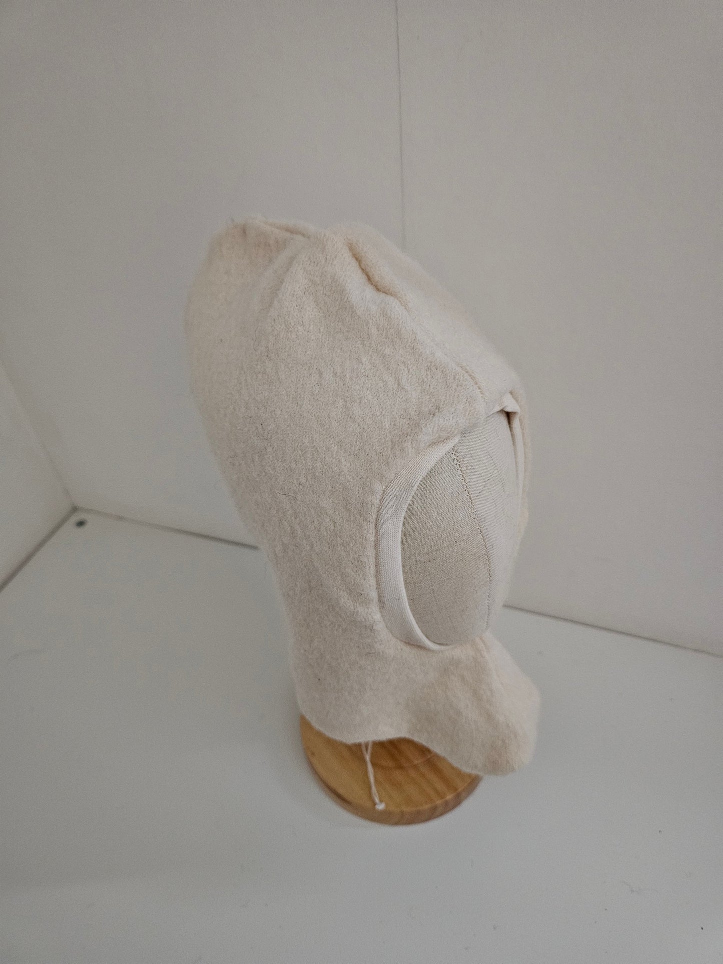 Vintageliebe® Wollwalk Schlupfmütze creme - Vintageliebe® Vintageliebe®Walkmütze, Bärenmütze mint