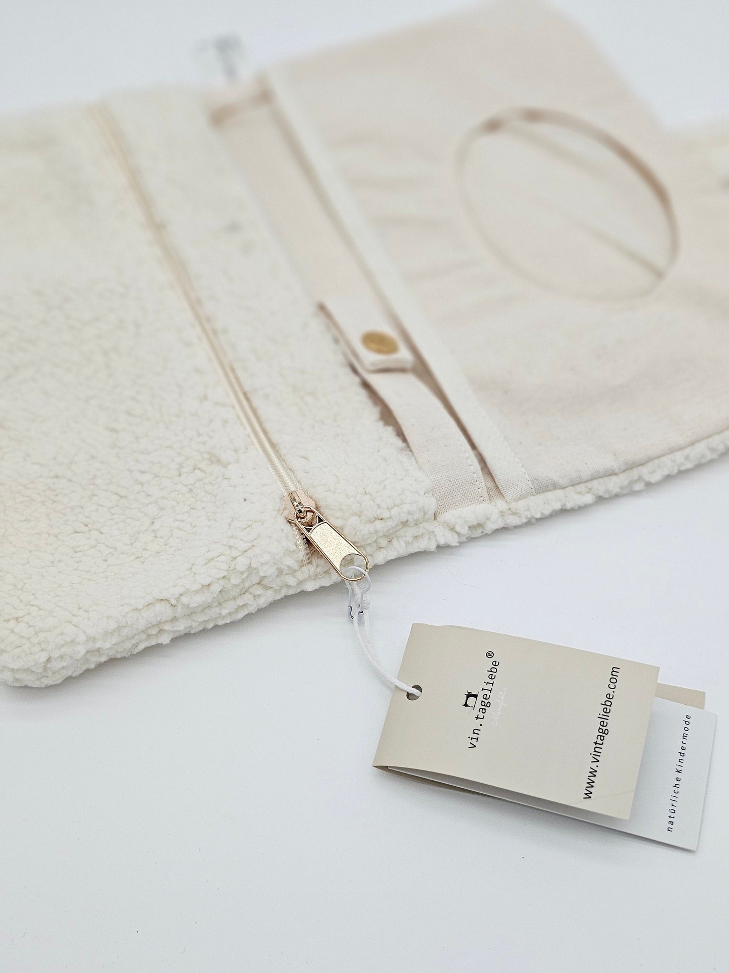 XXL Windeltasche Teddy dunkelbeige - Vintageliebe® Mein Shop