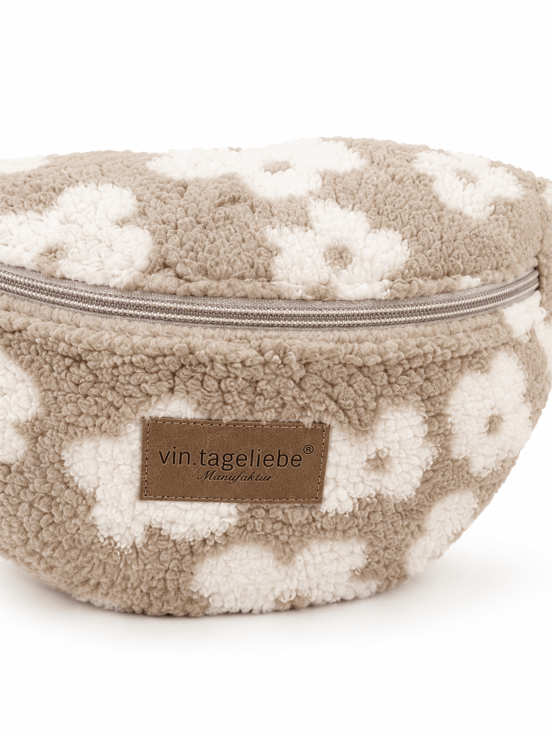 Crossbody Bauchtasche teddy Blumen – Mit Lederetikett – Vintageliebe® - Vintageliebe® Vintageliebe®Crossbody Bauchtasche