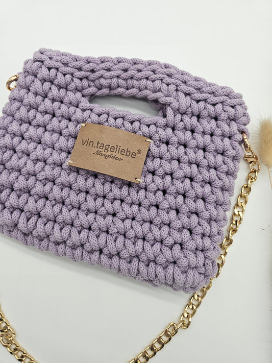Häkeltasche mit goldener Kette - Vintageliebe® Vintageliebe®