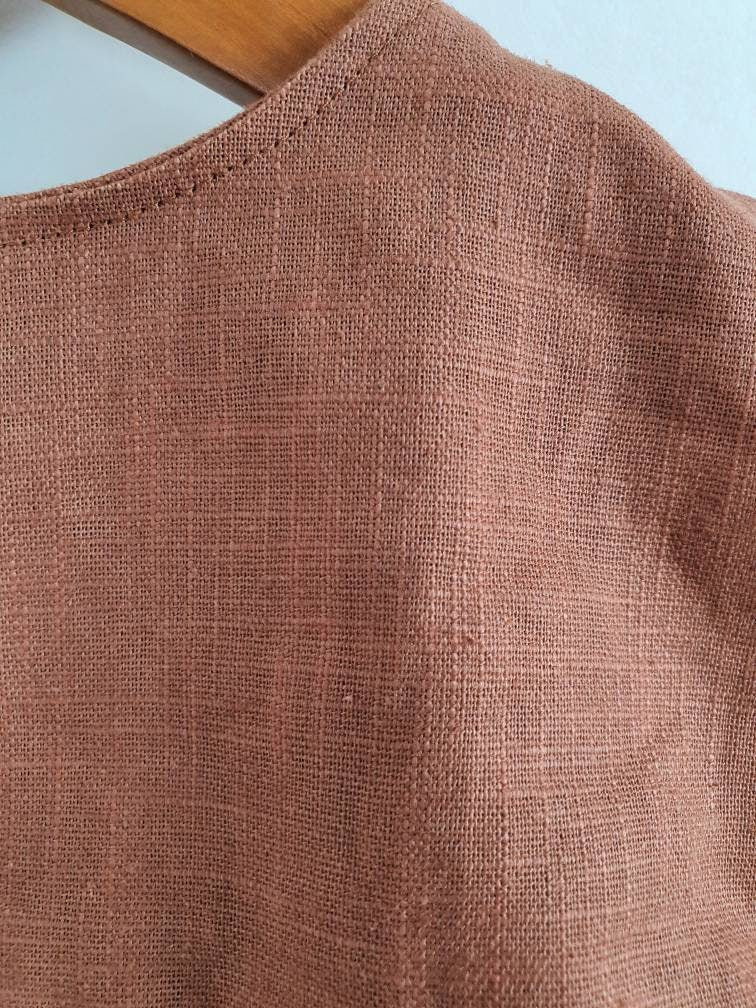 Bluse aus reinem Leinenstoff