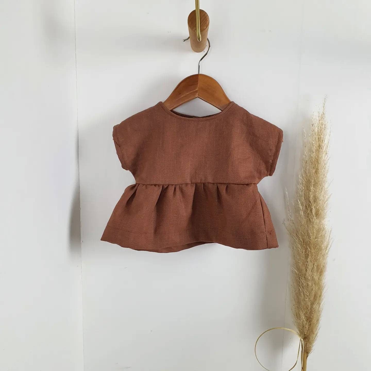 Bluse aus reinem Leinenstoff