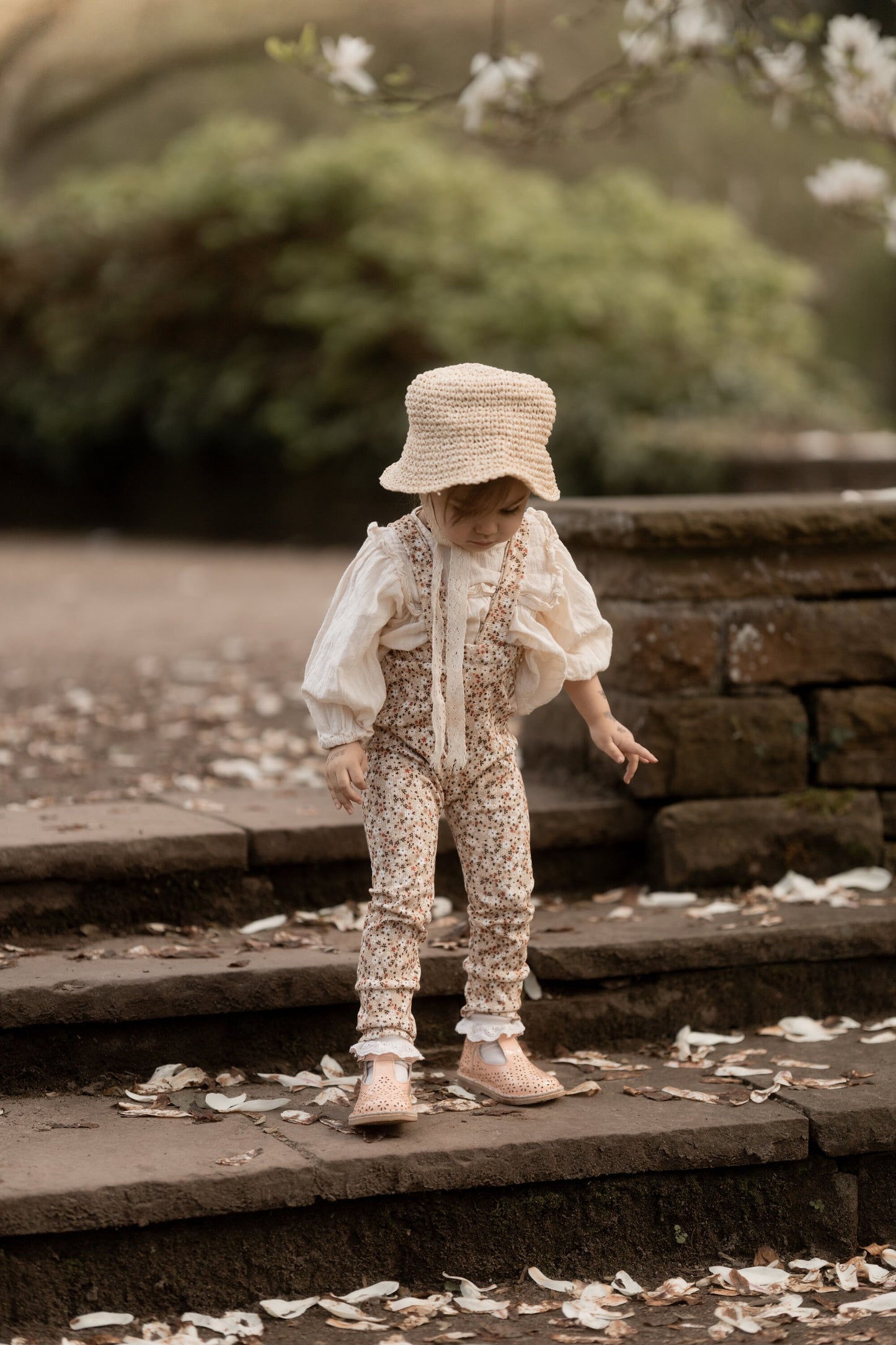 Leggings mit Träger Blumen