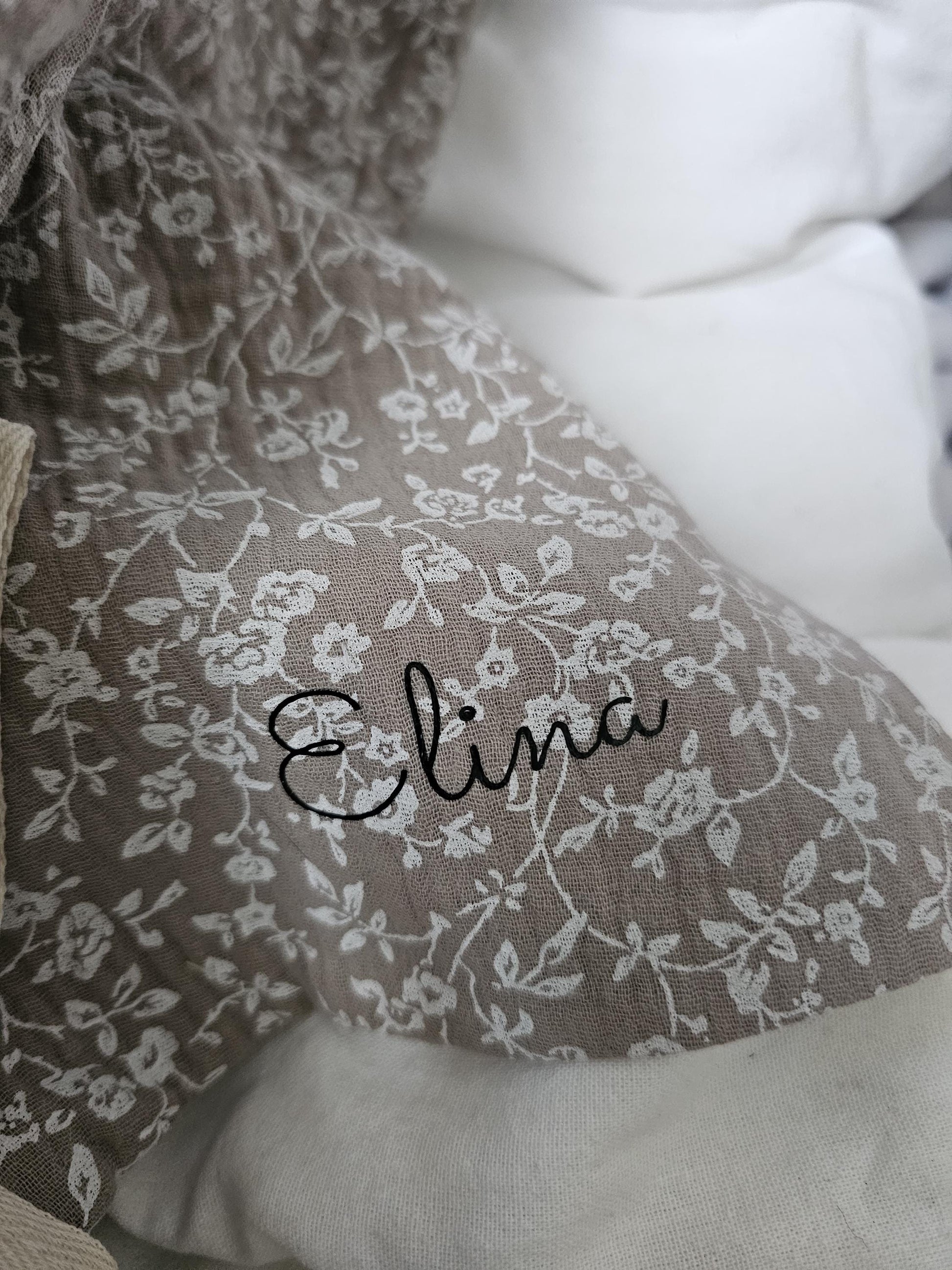 Schmusetuch Schnuffeltuch Hase Häschen mit Schnullerhalter