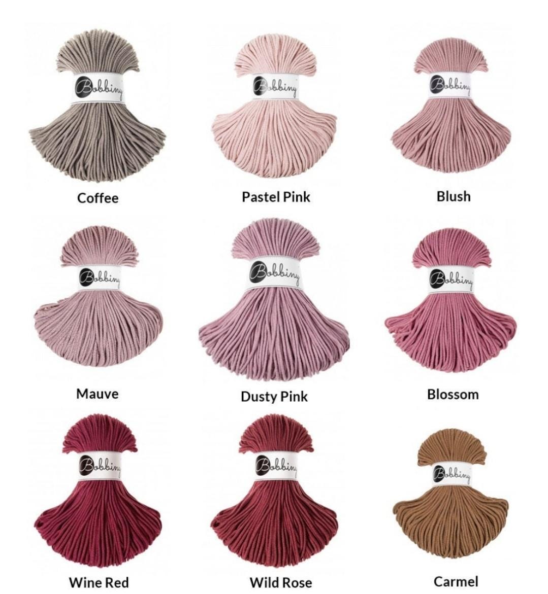 PREMIUM BOBBINY Garn | 3 MM Junior | 100 Meter Sand