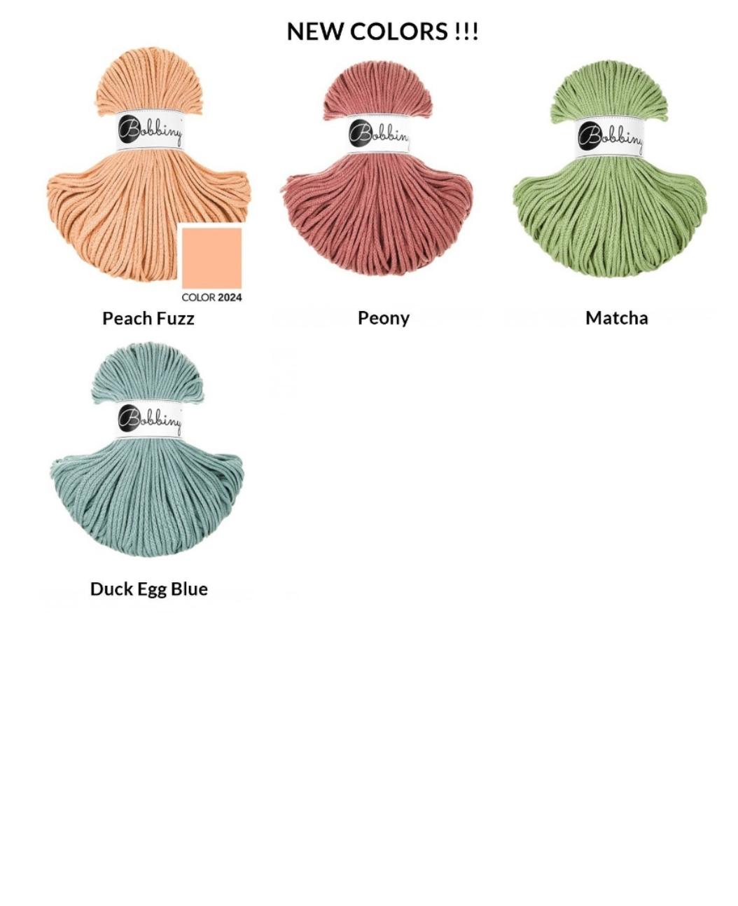 PREMIUM BOBBINY Garn | 3 MM Junior | 100 Meter Sand