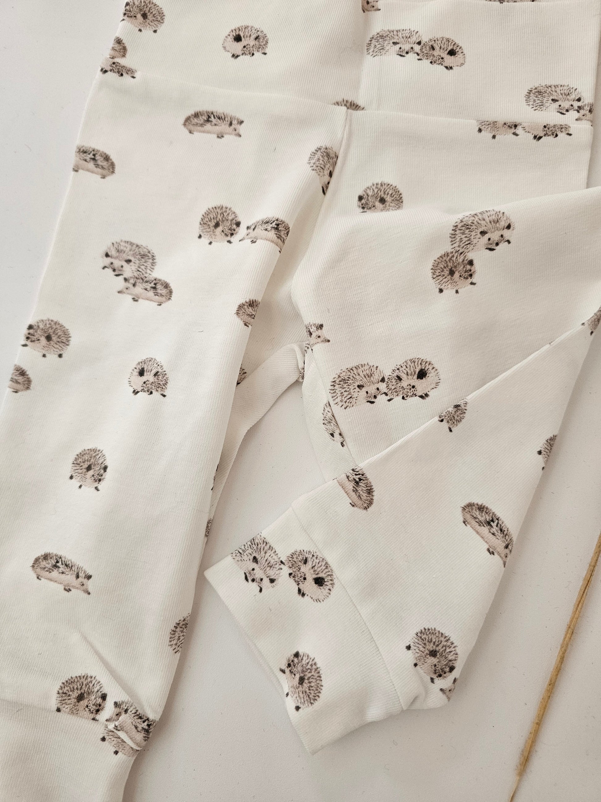 Leggings Öko tex Standard 100 Baumwolljersey Igel - Vintageliebe® Mein Shop