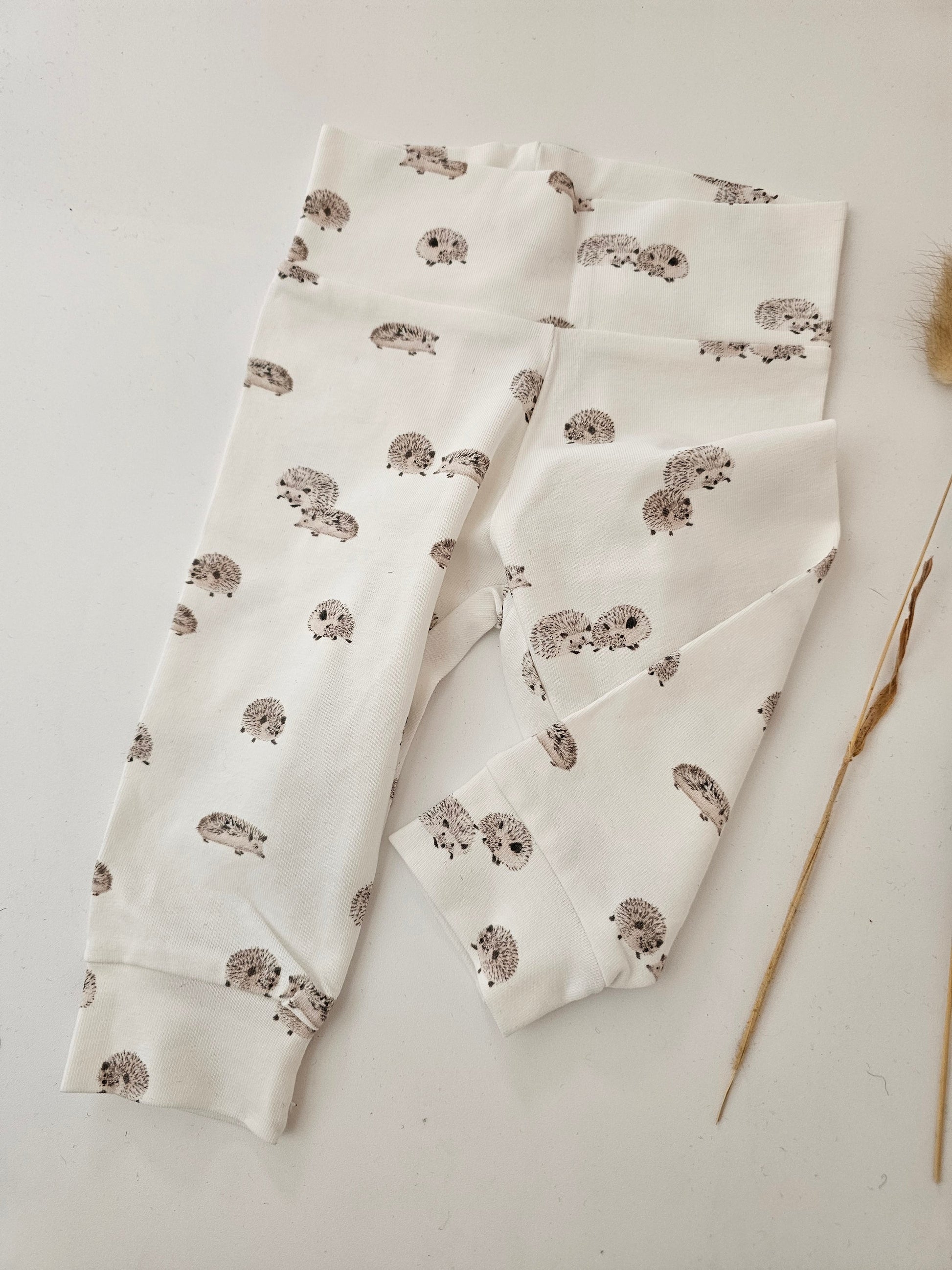 Leggings Öko tex Standard 100 Baumwolljersey Igel - Vintageliebe® Mein Shop