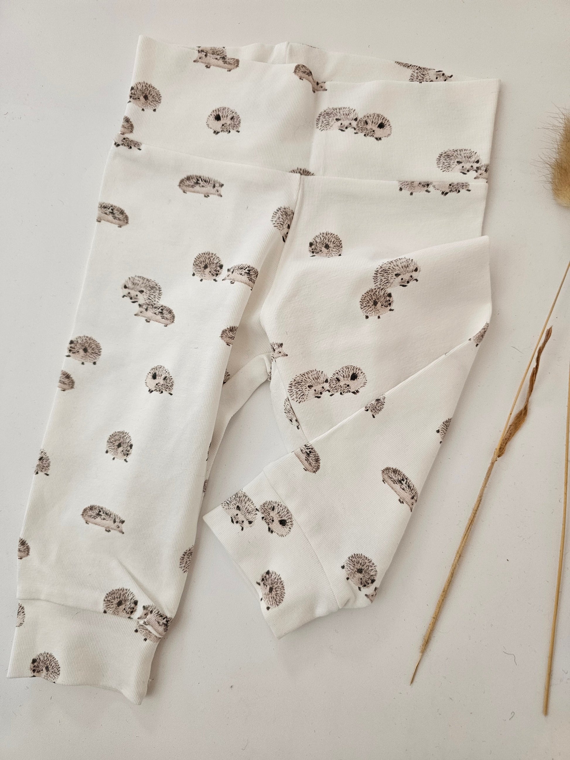 Leggings Öko tex Standard 100 Baumwolljersey Igel - Vintageliebe® Mein Shop