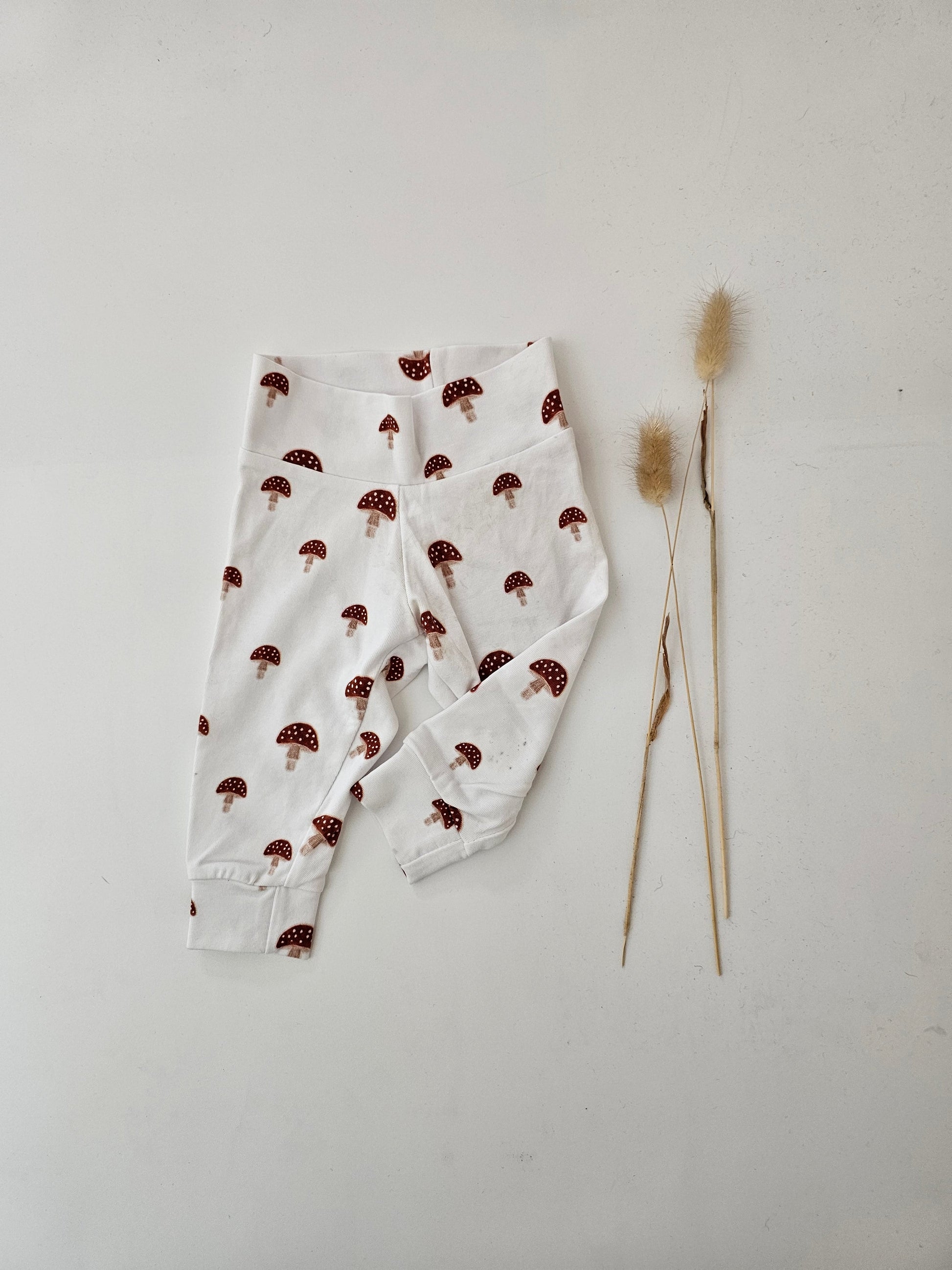 Leggings Öko tex Standard 100 Baumwolljersey Pilze 🍄 - Vintageliebe® Mein Shop