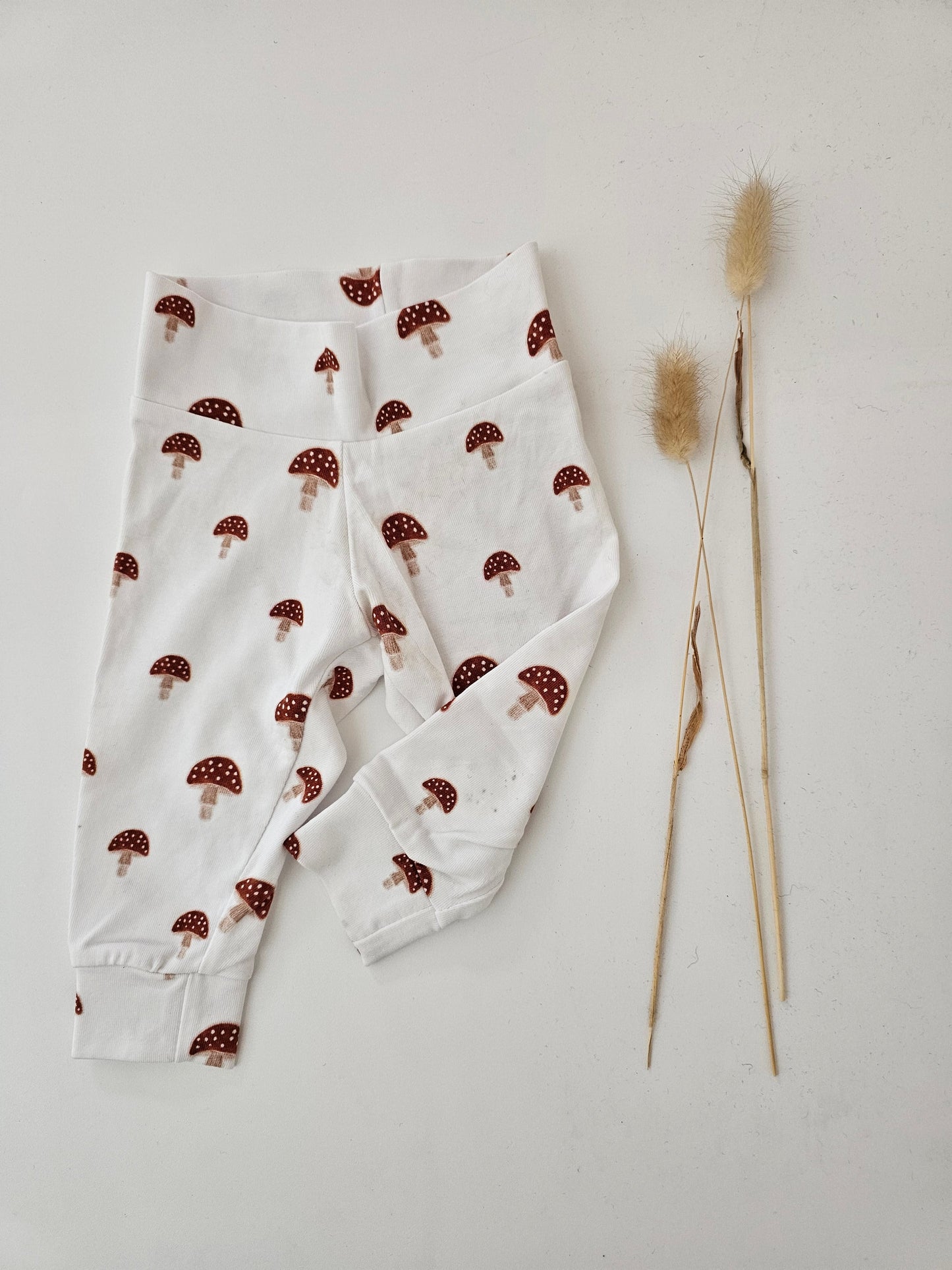 Leggings Öko tex Standard 100 Baumwolljersey Pilze 🍄 - Vintageliebe® Mein Shop