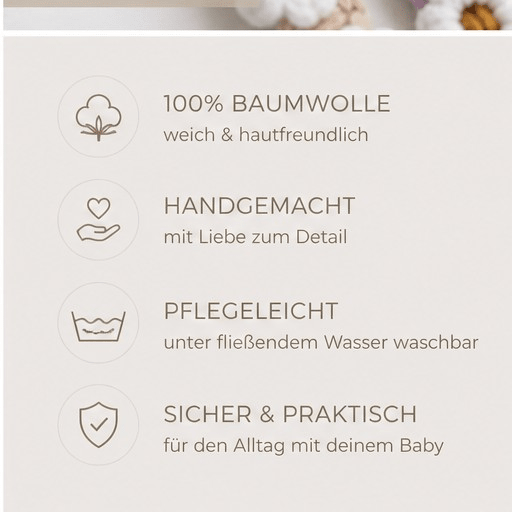 Makramee Schnullerkette Blumen – Baby – Vintageliebe® (Kopie) - Vintageliebe® Mein Shop