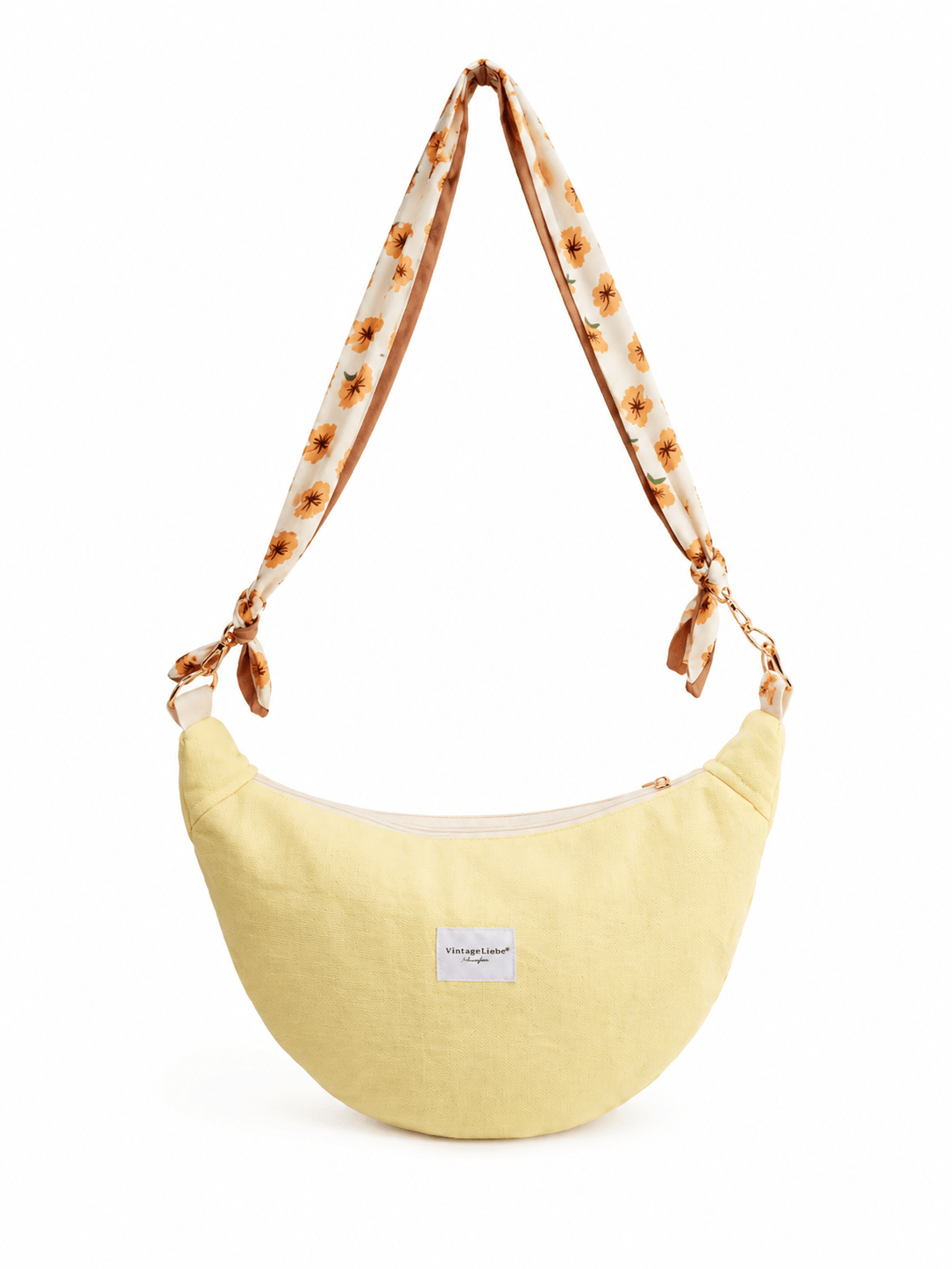 Mondtasche buttergelb - Vintageliebe® Vintageliebe®Crossbody Mondtasche