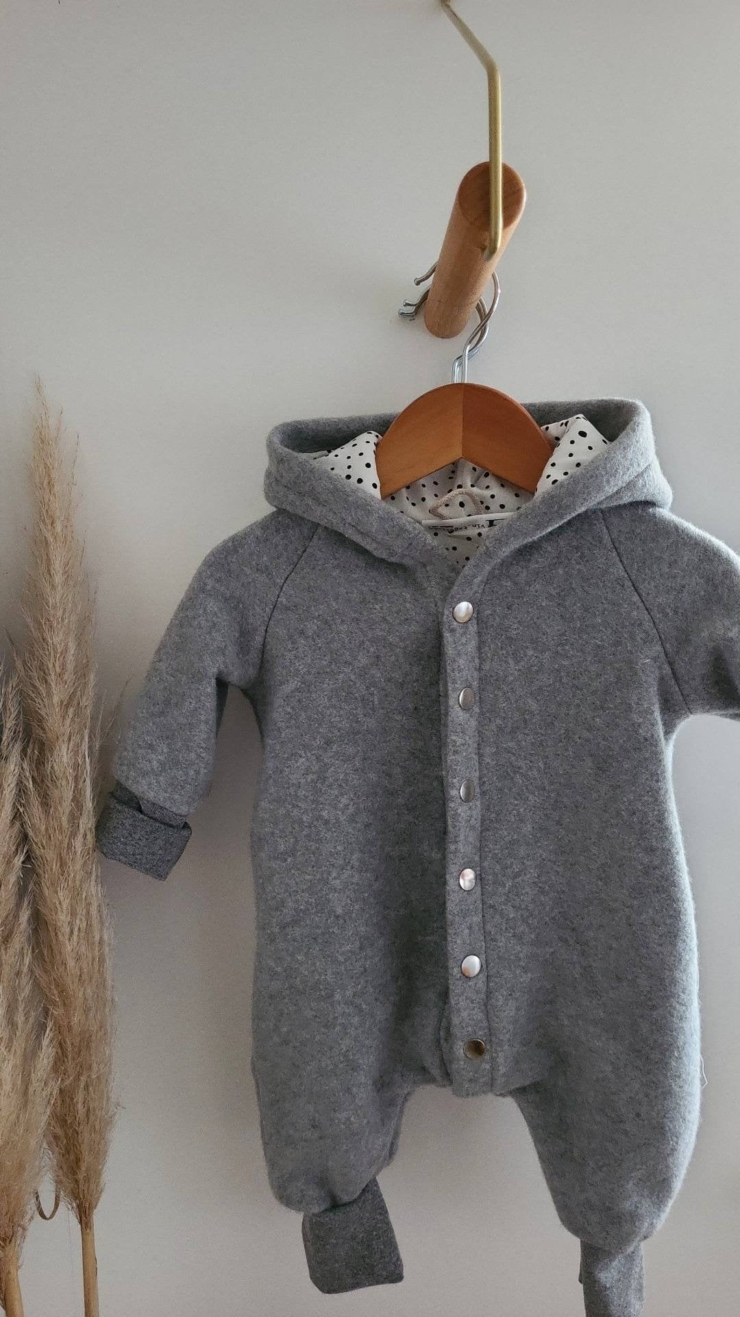 Overall Winteranzug Baumwollfleece sehr weich - Vintageliebe® Mein Shop
