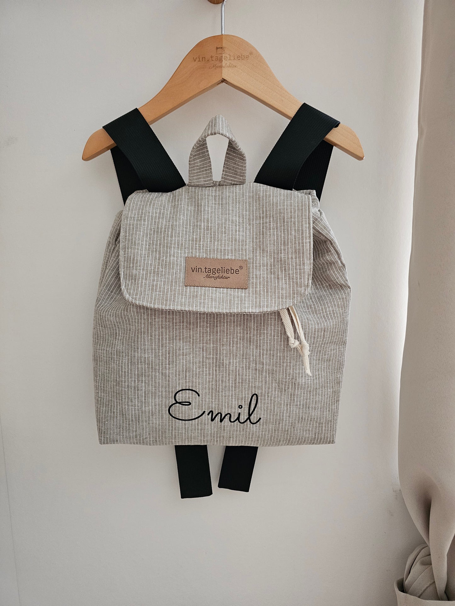 (Kopie) Vintageliebe® | Rucksack gestreift für Erwachsene und Kinder in zwei Größen wählbar | kleiner Damenrucksack | Kindergartenrucksack | handgenäht.