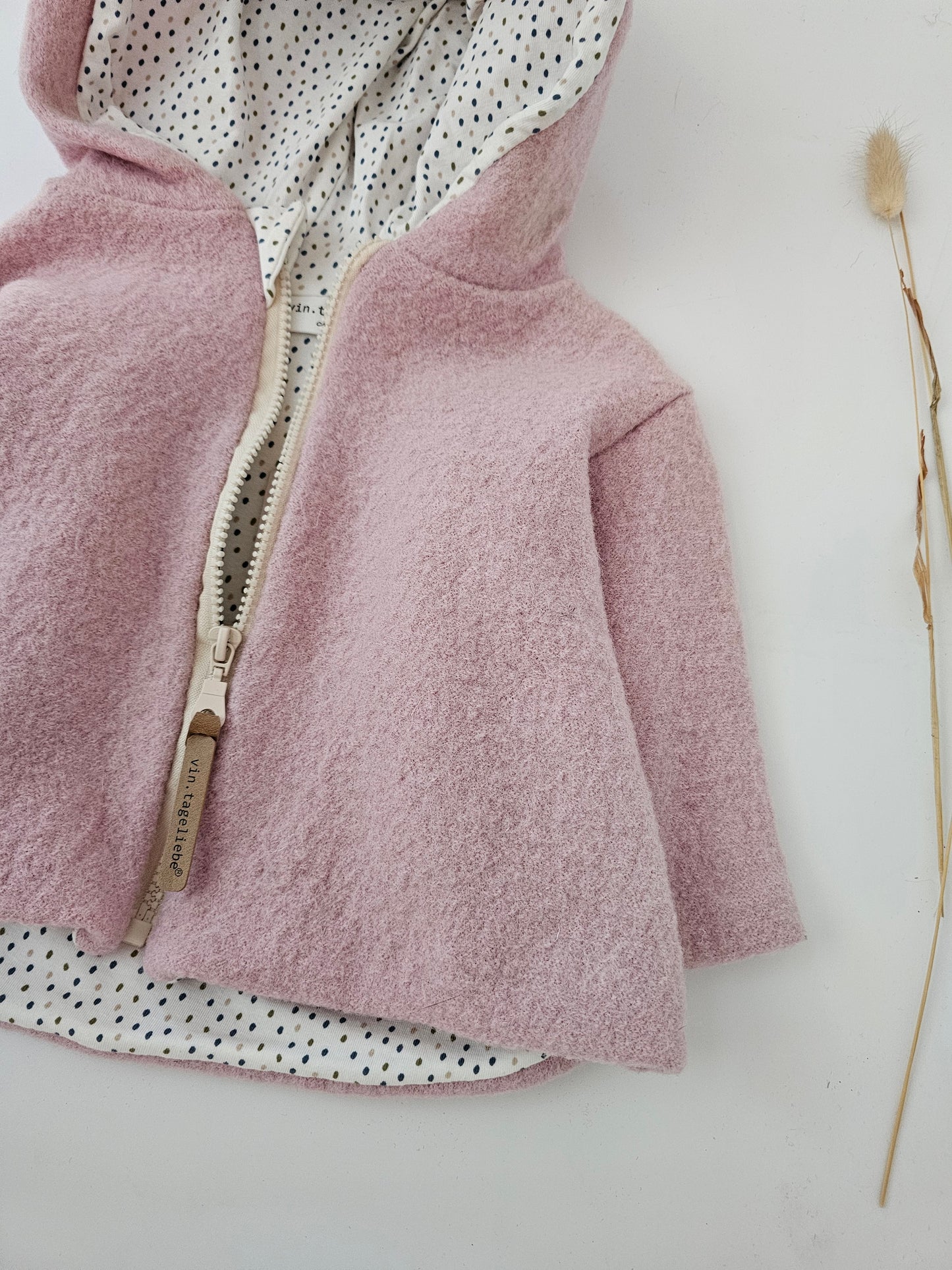 Wollwalkjacke für Kinder Gr. 0-3 Monate bis 10 Jahre rosa