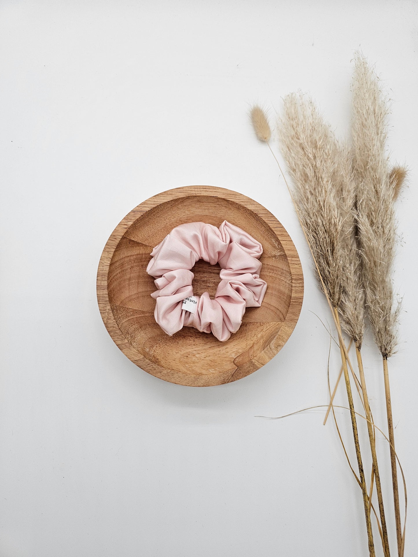 Edles Scrunchie Satin rosa