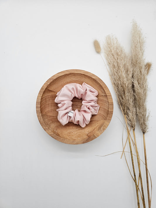 Edles Scrunchie Satin rosa