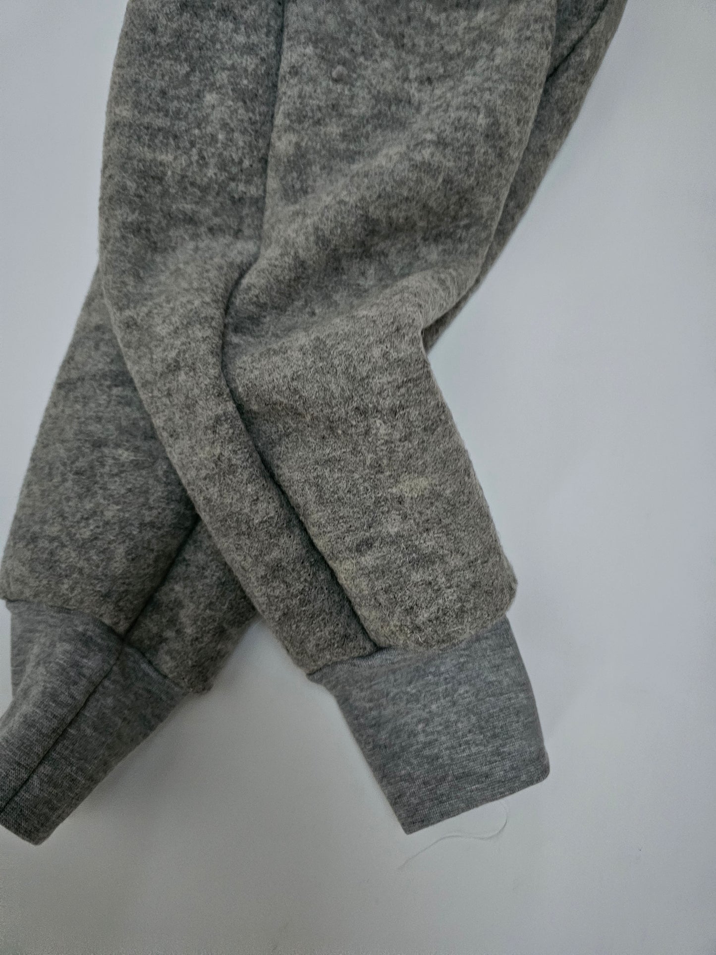 Walkhose aus 100% Schurwolle mit Hosentaschen Gr. 74 - 122 grau