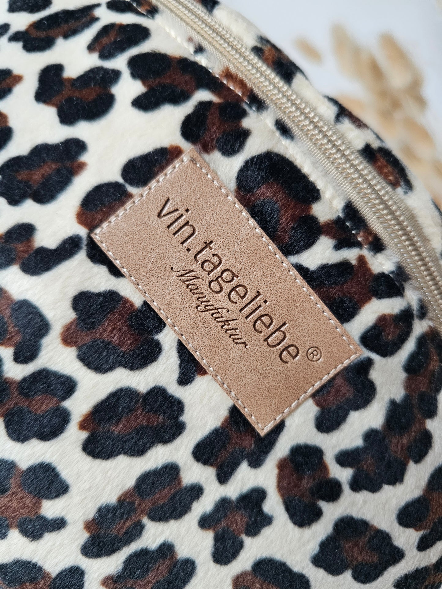 Vintageliebe® edle Crossbody Bauchtasche leo mit Lederetikett