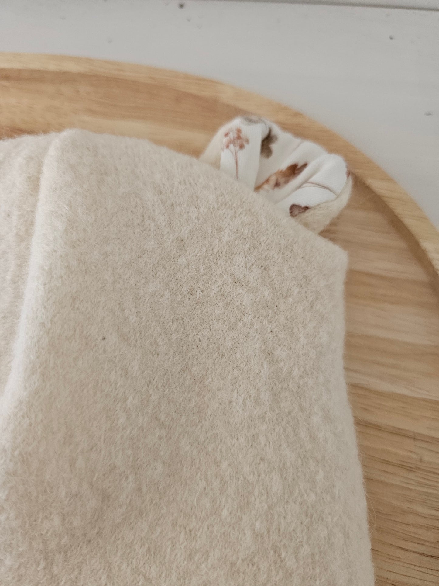 Vintageliebe® Wollwalk Bärenmütze creme beige