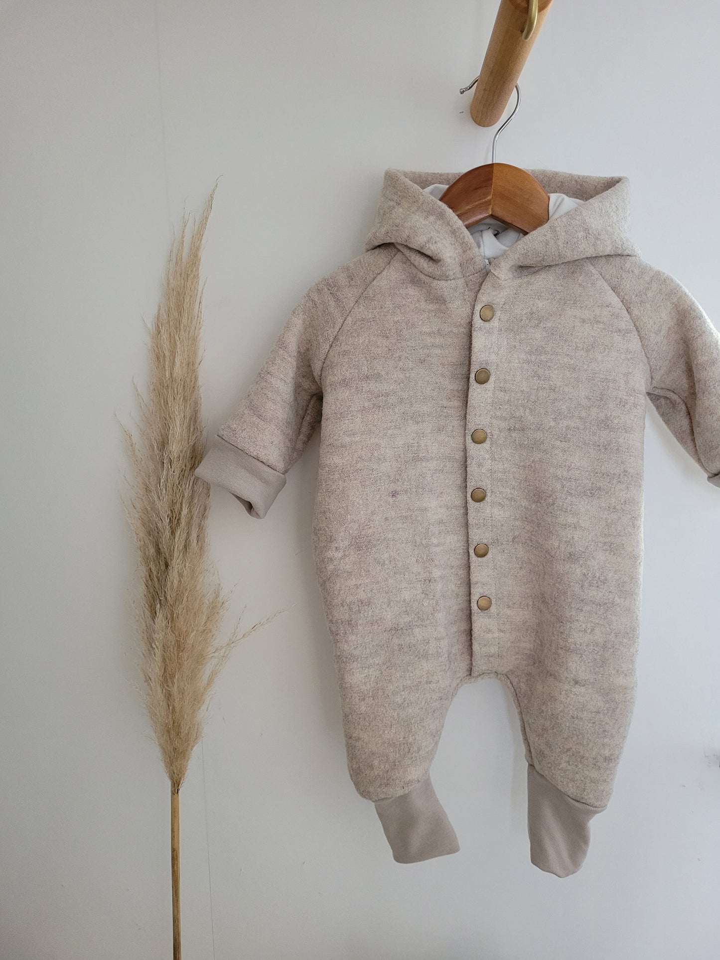 Overall Set beige meliert