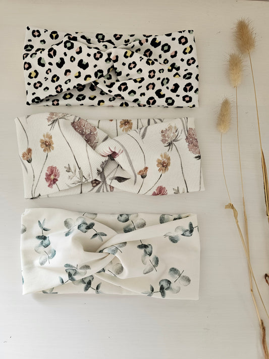 Vintageliebe® Blumen Stirnband geeignet für den Fahrradhelm