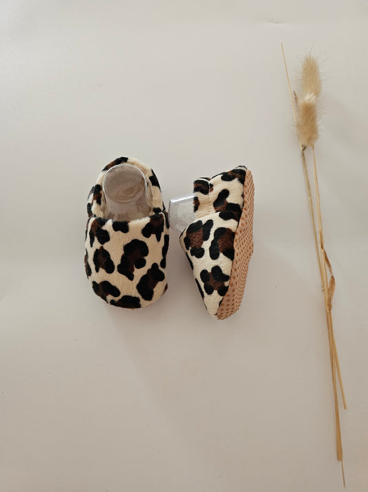 Hausschuhe | Krabbelschuhe|Barfußschuhe | Lauflernschuhe | Wollschuhe leo