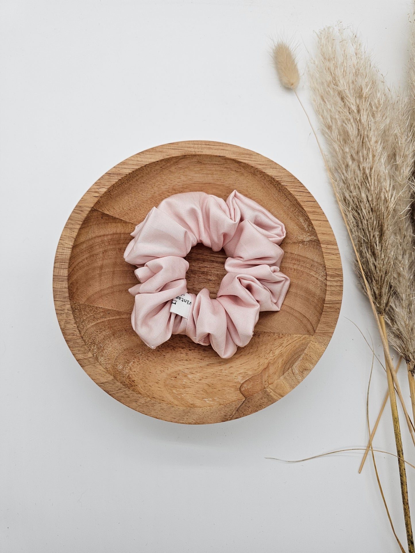 Edles Scrunchie Satin rosa