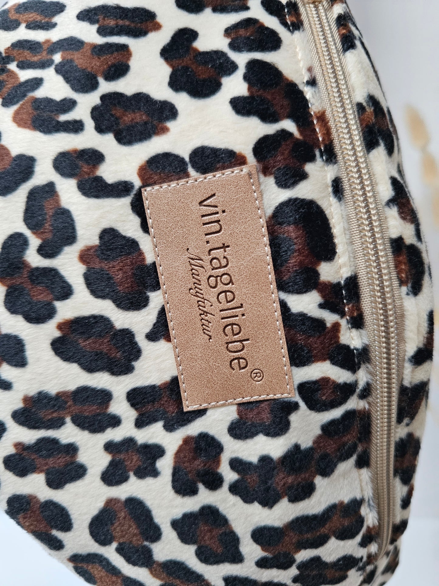 Vintageliebe® edle Crossbody Bauchtasche leo mit Lederetikett