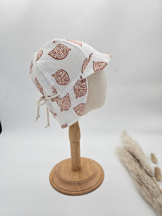 Sonnenhut Musselin blätter – Sommermütze Baby & Kinder – Vintageliebe® - Vintageliebe® Mein Shop