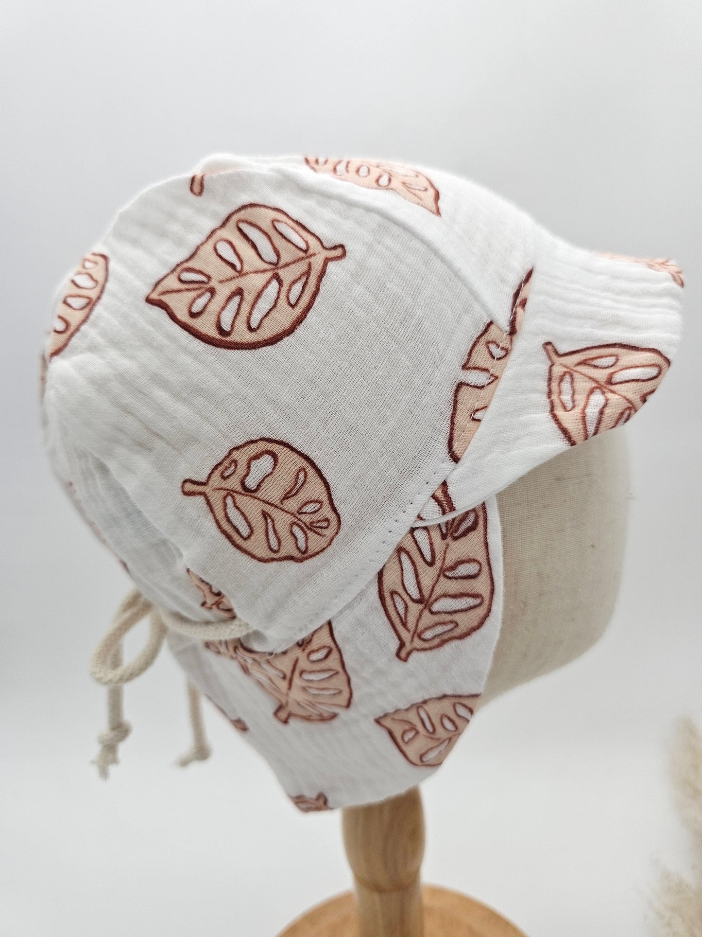 Sonnenhut Musselin blätter – Sommermütze Baby & Kinder – Vintageliebe® - Vintageliebe® Mein Shop
