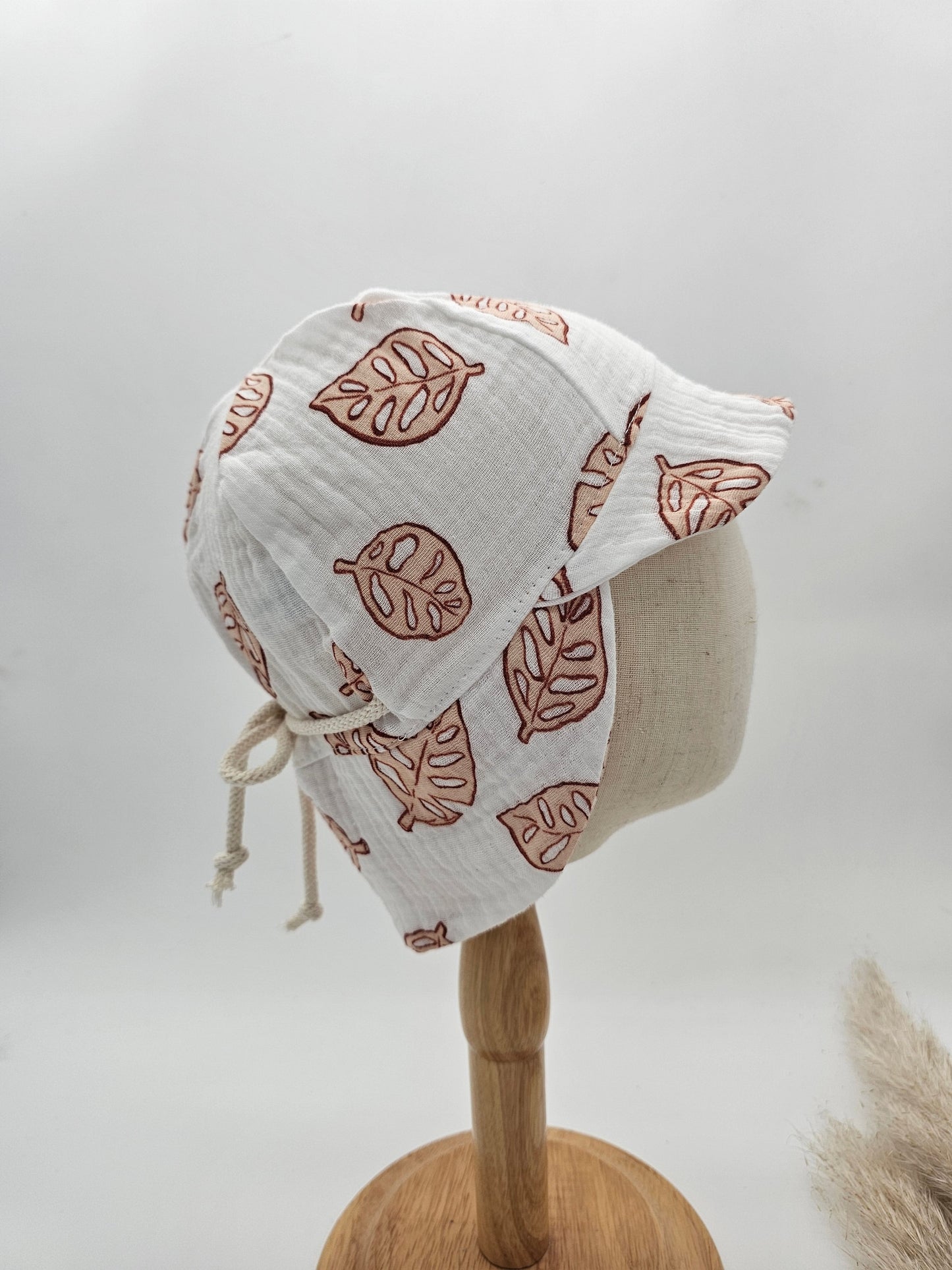 Sonnenhut Musselin blätter – Sommermütze Baby & Kinder – Vintageliebe® - Vintageliebe® Mein Shop