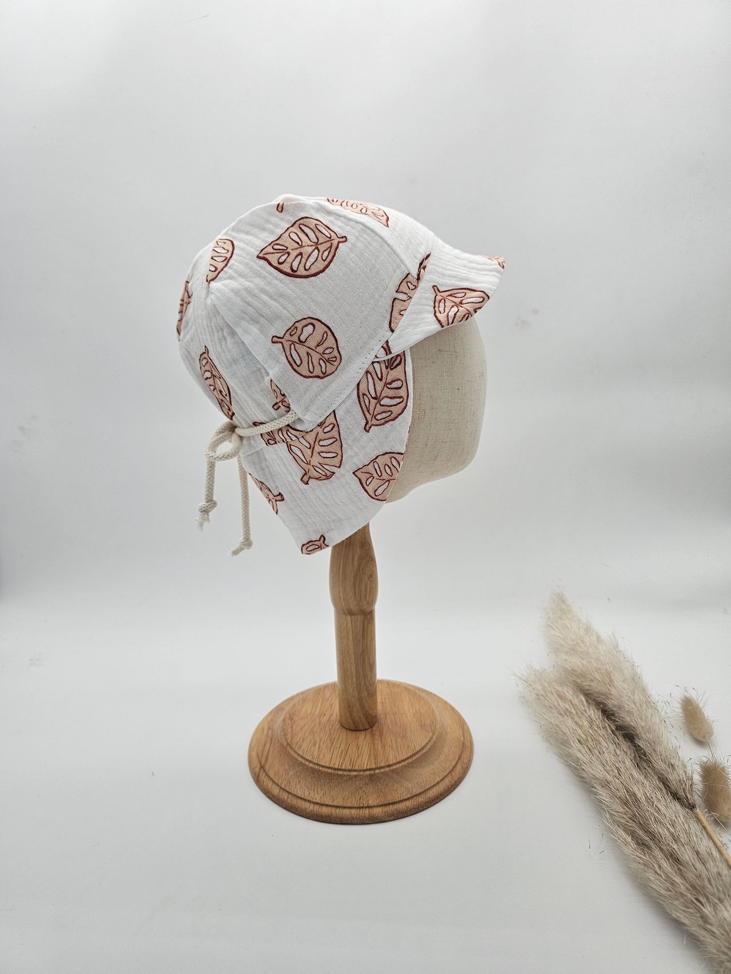 Sonnenhut Musselin blätter – Sommermütze Baby & Kinder – Vintageliebe® - Vintageliebe® Mein Shop