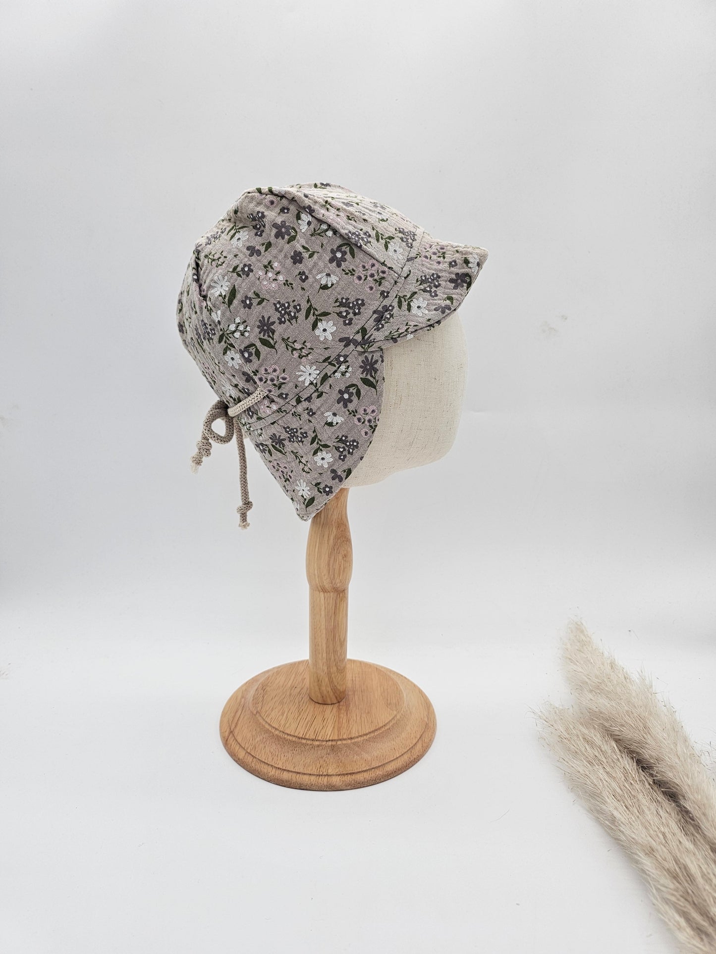 Sonnenhut Musselin bunte Blumen – Sommermütze Baby & Kinder – Vintageliebe® - Vintageliebe® Mein Shop