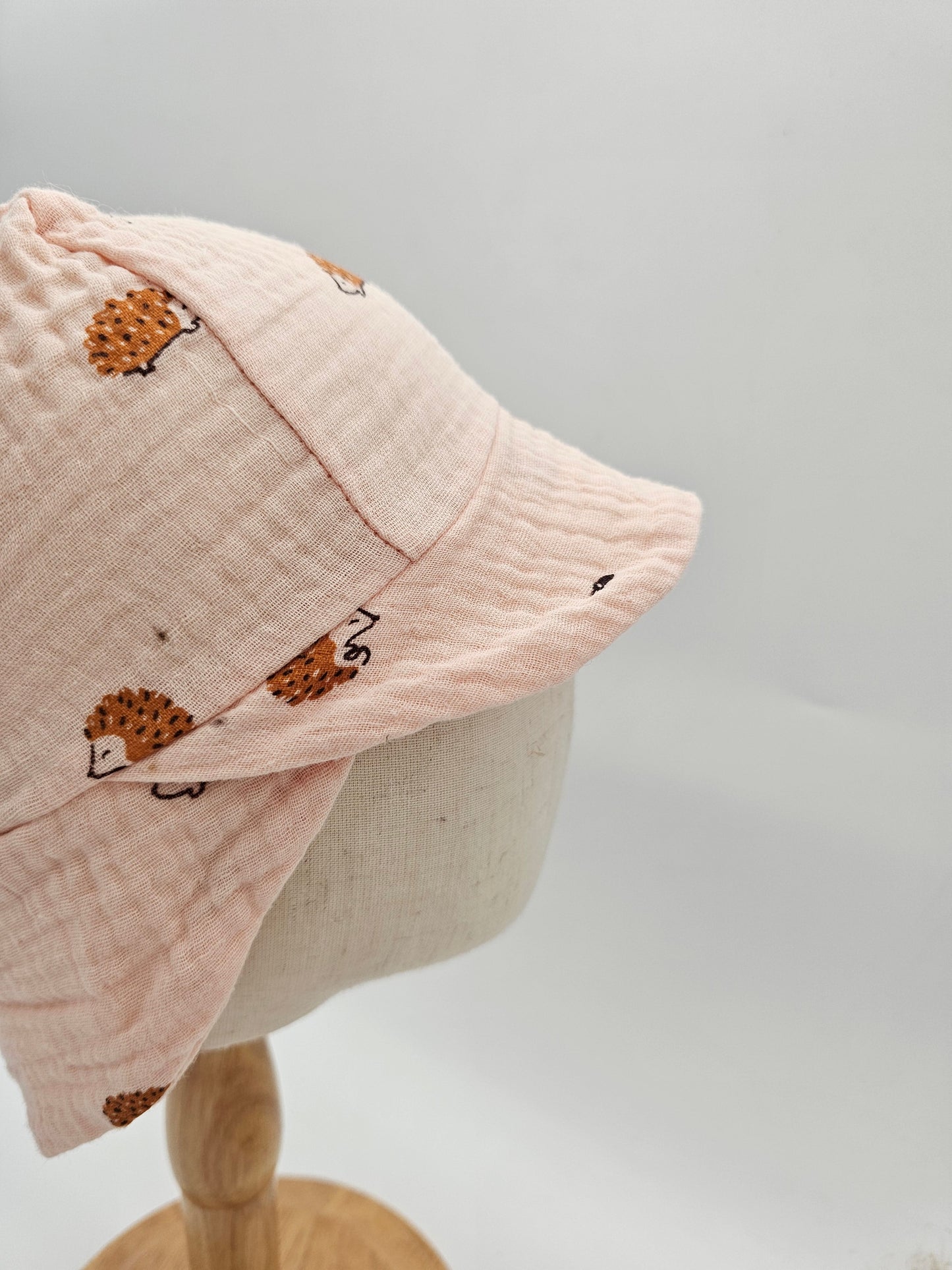 Sonnenhut Musselin Igel – Sommermütze Baby & Kinder – Vintageliebe® - Vintageliebe® Mein Shop