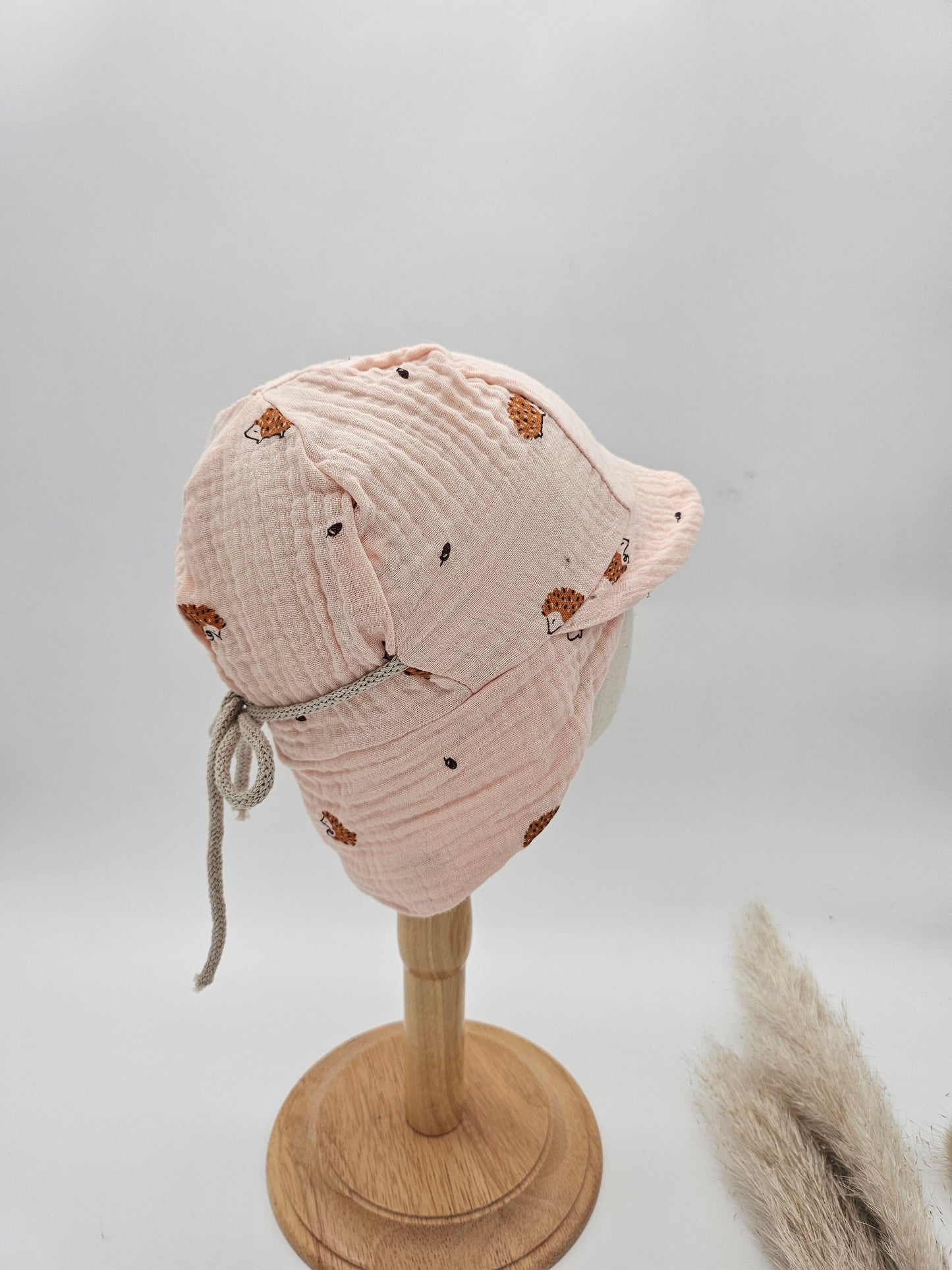 Sonnenhut Musselin Igel – Sommermütze Baby & Kinder – Vintageliebe® - Vintageliebe® Mein Shop