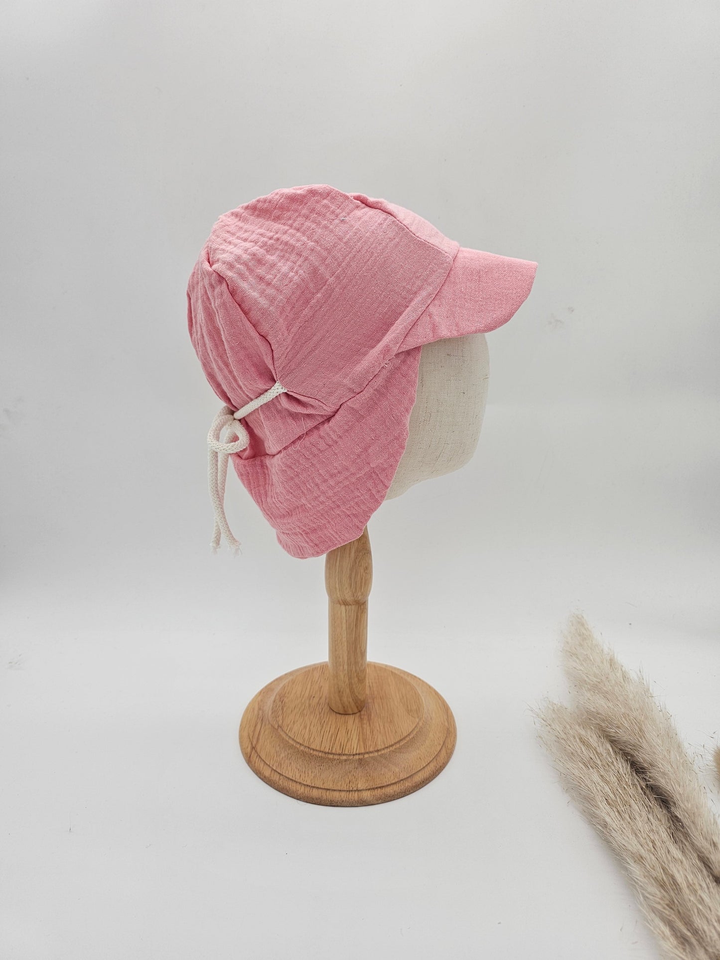 Sonnenhut Musselin pink – Sommermütze Baby & Kinder – Vintageliebe® - Vintageliebe® Mein Shop