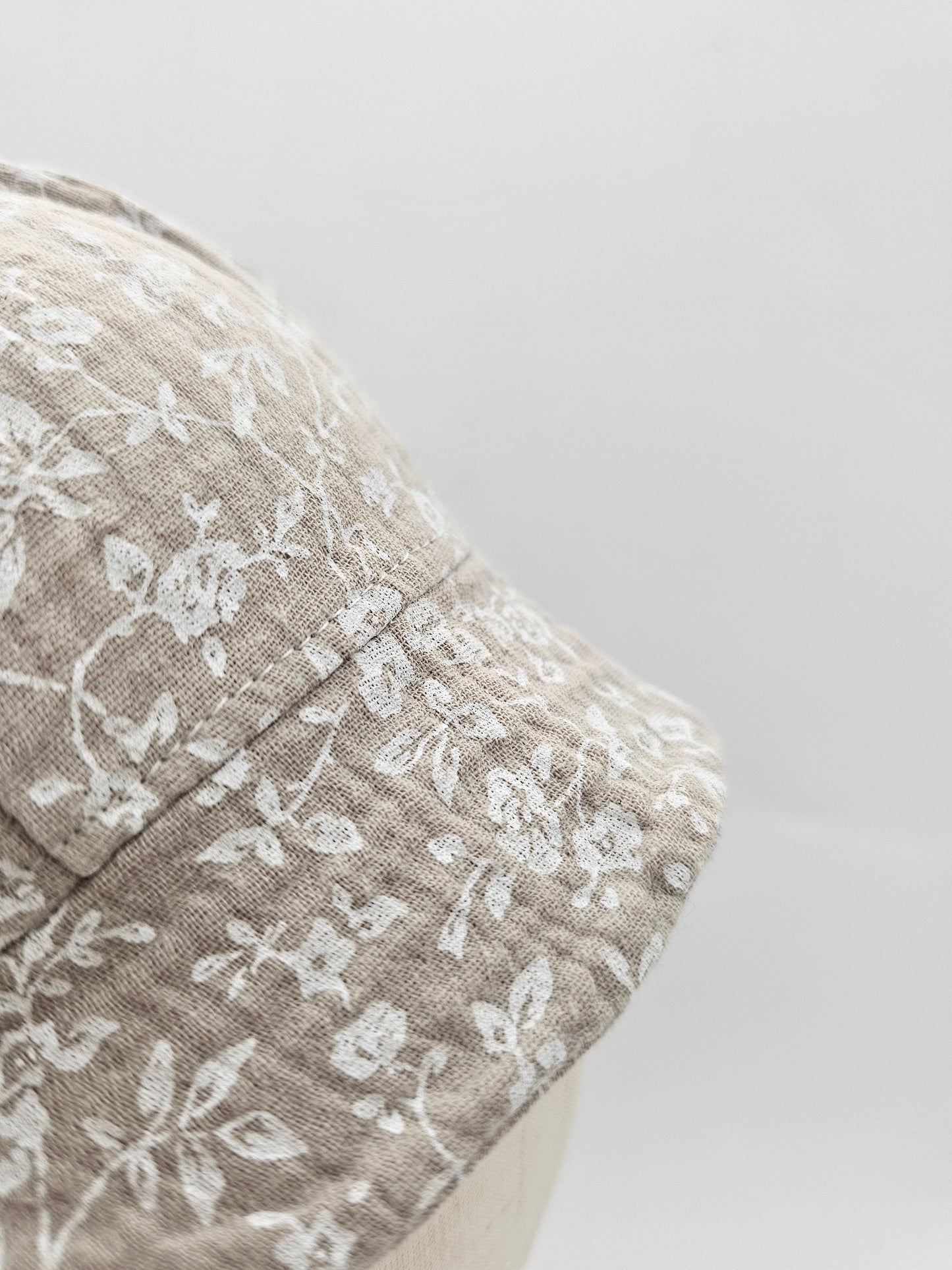 Sonnenhut Musselin weiße Blumen – Sommermütze Baby & Kinder – Vintageliebe® - Vintageliebe® Mein Shop