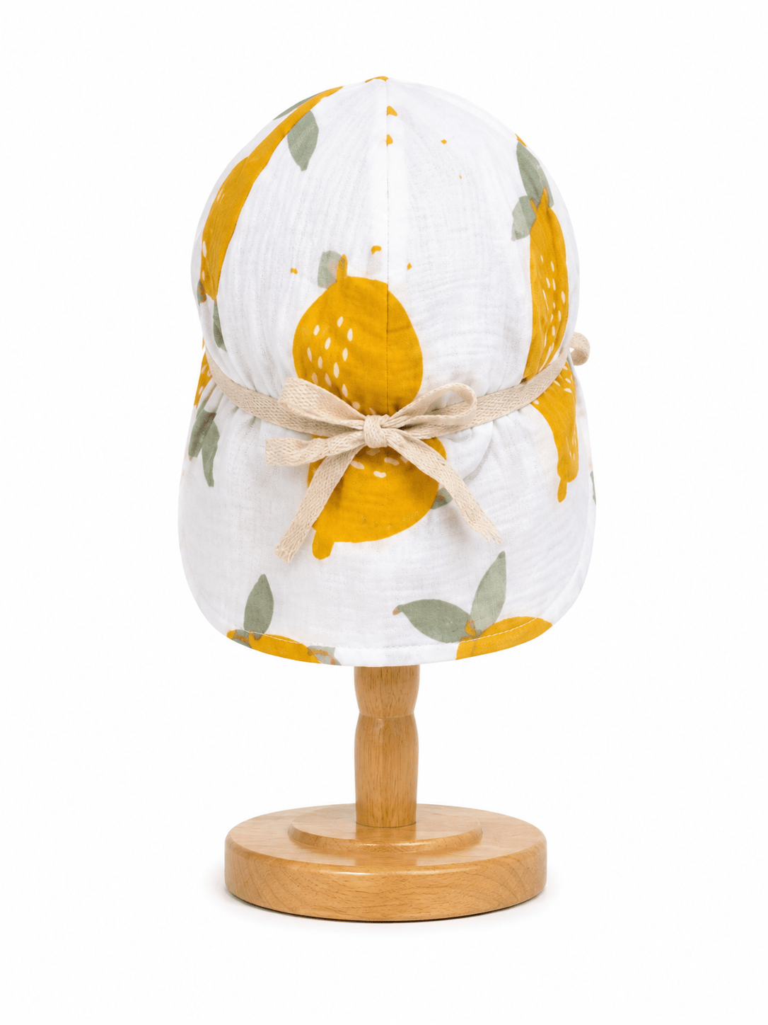 Sonnenhut Musselin Zitrone – Sommermütze Baby & Kinder – Vintageliebe® Mitwachsmütze - Vintageliebe® Mein Shop