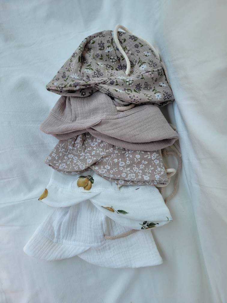 Sonnenhut Sommermütze Musselin - Vintageliebe® Mein Shop