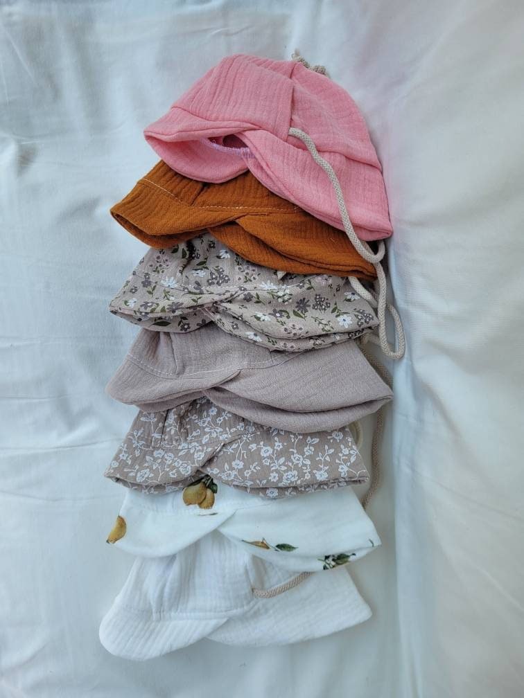 Sonnenhut Sommermütze Musselin - Vintageliebe® Mein Shop