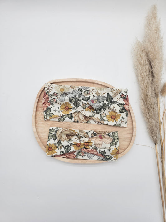 Stirnband flower – Fahrradhelm geeignet – Bio - Baumwolle – Vintageliebe® - Vintageliebe® Mein Shop