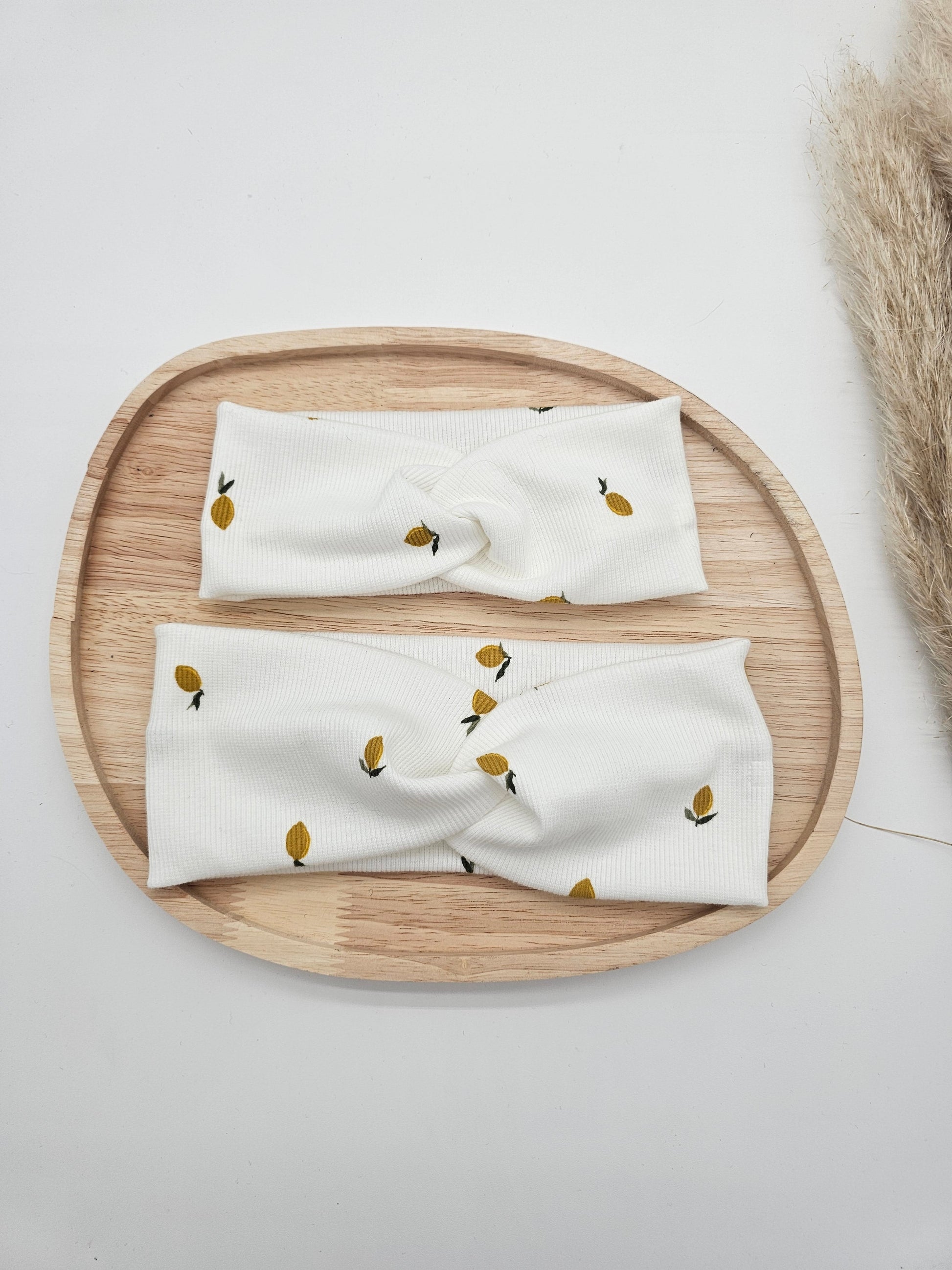 Stirnband Zitronen 🍋 – Fahrradhelm geeignet – Bio - Baumwolle – Vintageliebe® - Vintageliebe® Mein Shop