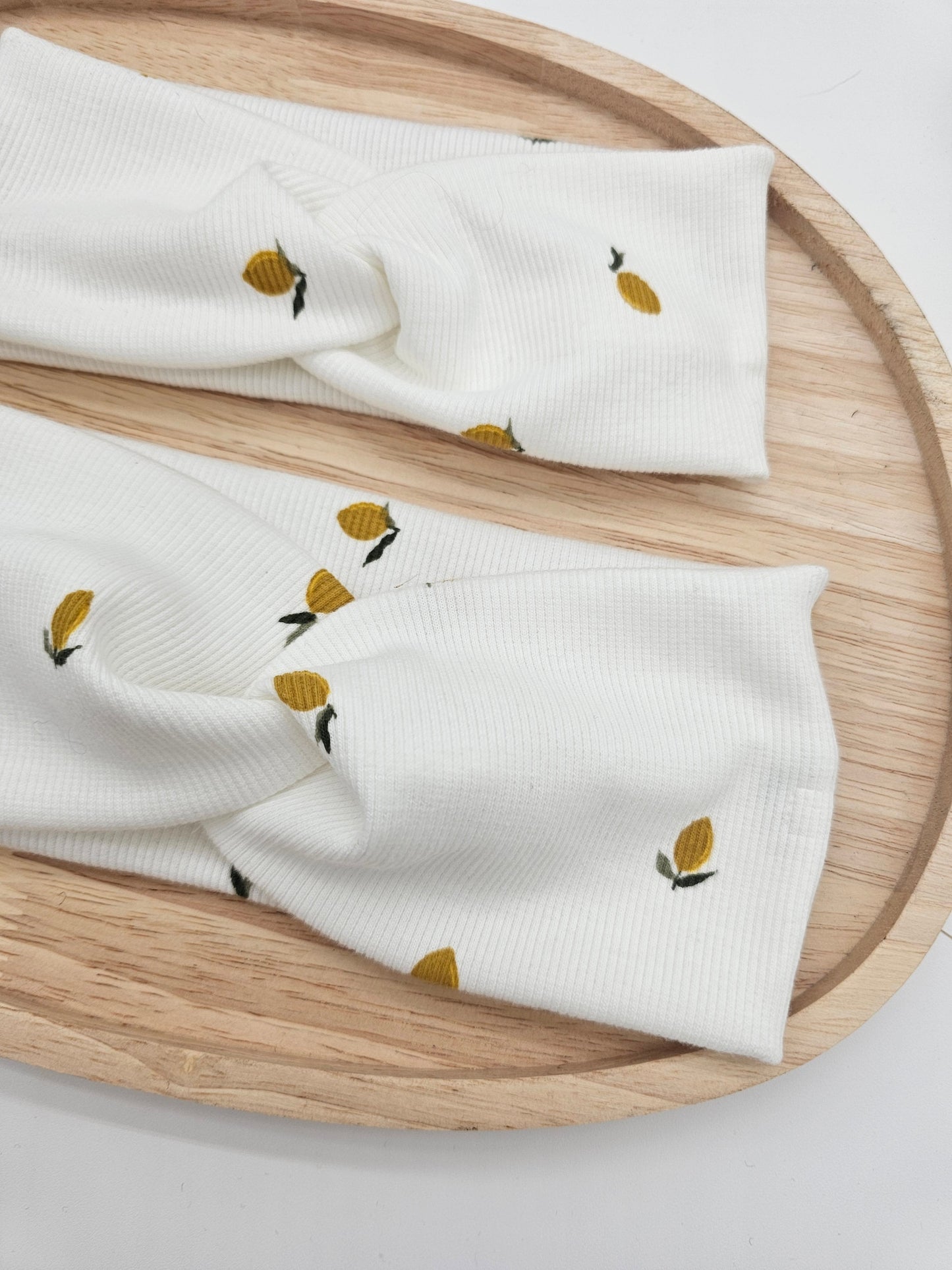 Stirnband Zitronen 🍋 – Fahrradhelm geeignet – Bio - Baumwolle – Vintageliebe® - Vintageliebe® Mein Shop