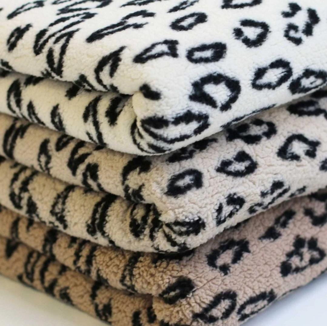 Teddystoff | Leopardenstoff | 3 Farben - Vintageliebe® Mein Shop