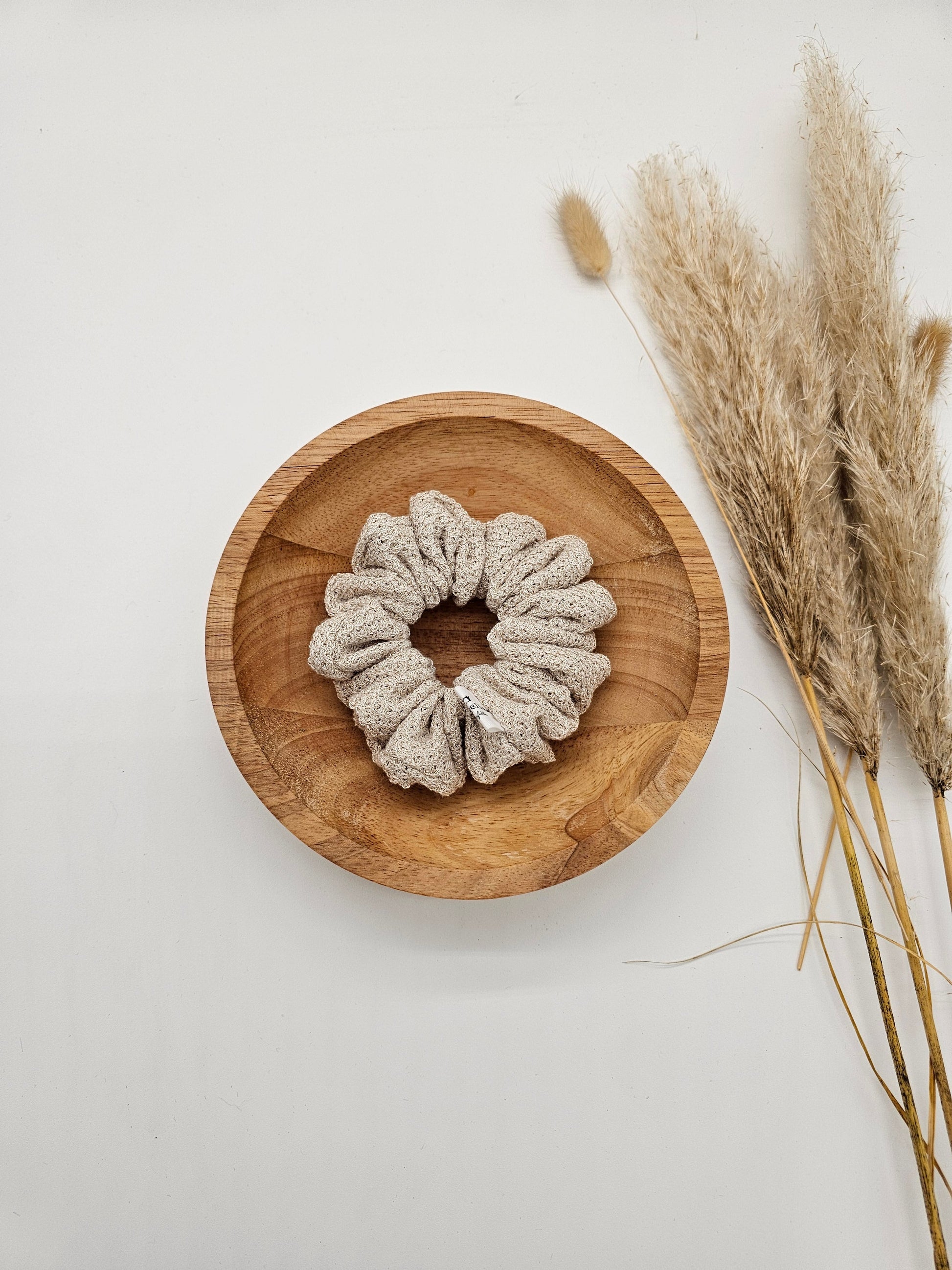 Trendiges Scrunchie Strickmuster Gold glitzer - Vintageliebe® Vintageliebe®