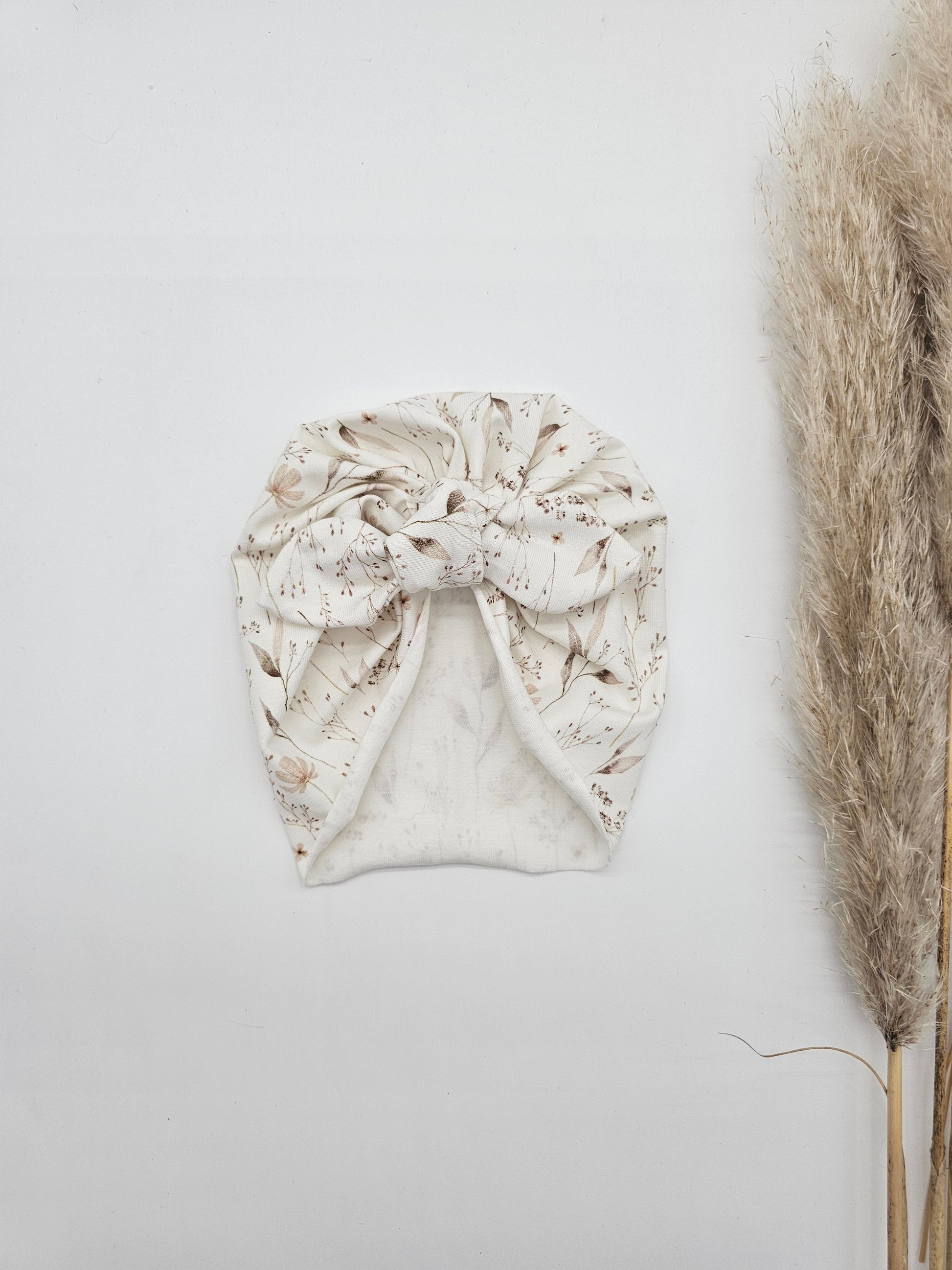 Turban feine Blümchen – Öko Tex Jersey – Vintageliebe® - Vintageliebe® Vintageliebe®