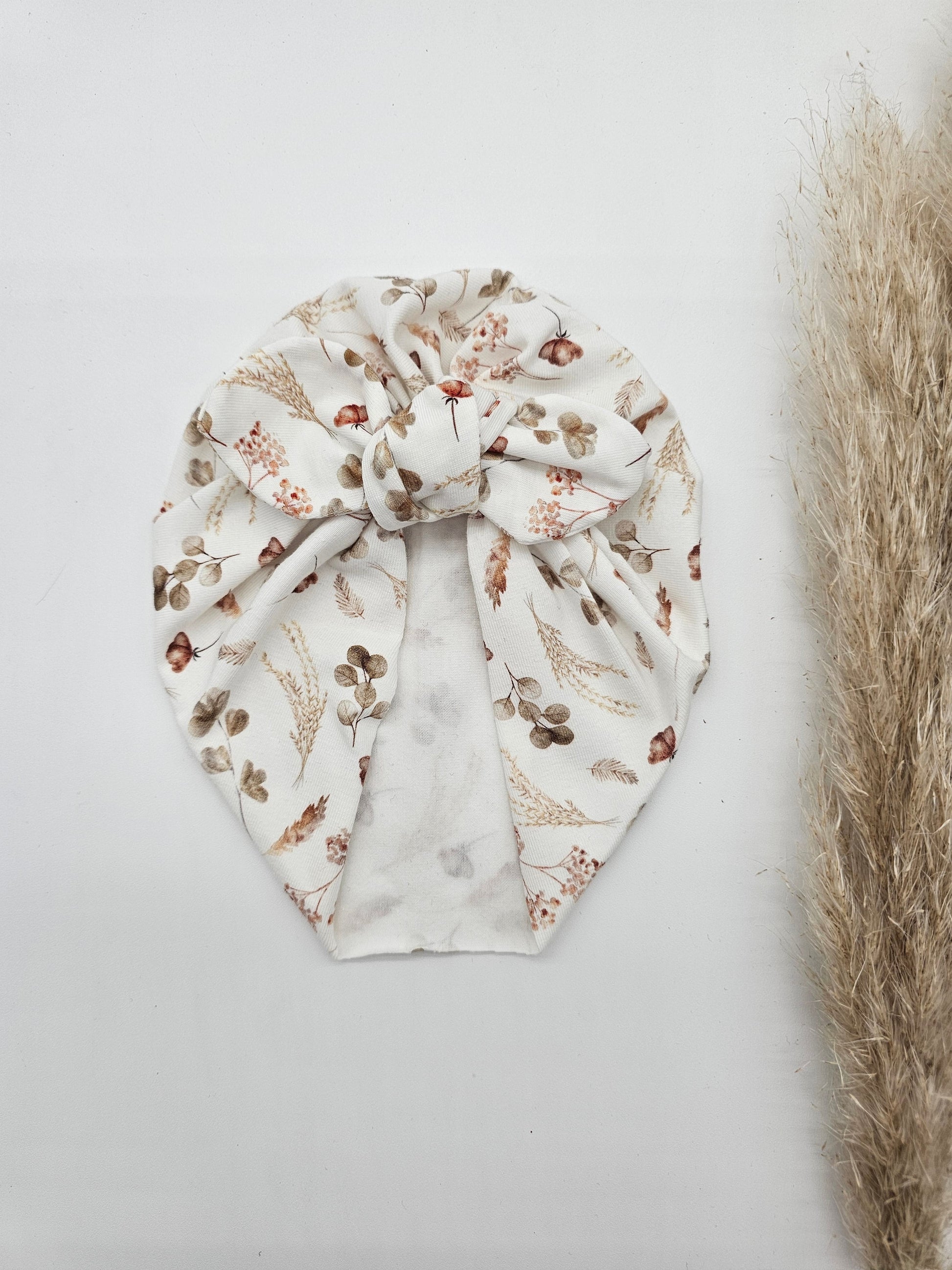 Turban helle Blumenwiese – Öko Tex Jersey – Vintageliebe® - Vintageliebe® Vintageliebe®